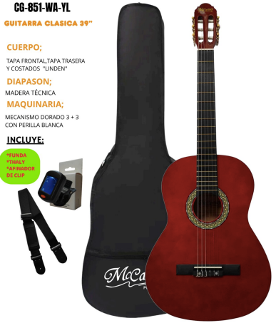 MCCARTNEY | GUITARRA CLÁSICA 39"