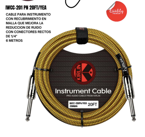 KIRLIN | CABLE DORADO 6 METROS