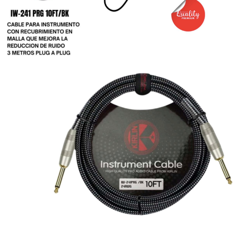 KIRLIN | CABLE NEGRO 3 METROS