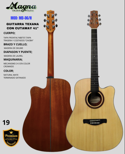 MAGNA | GUITARRA TEXANA DE 41"