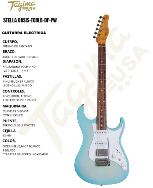 TAGIMA | GUITARRA MODELO STELLA OASIS CLASSIC SERIES