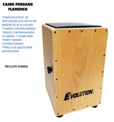 EVOLUTION | CAJON PERUANO CON PERILLA