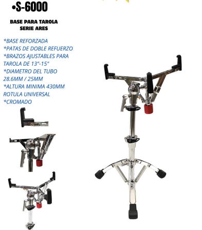 EVOLUTION | BASE SERIE ARES PARA PLATILLO PROFESIONAL DE ALTA CALIDAD CON AJUSTE CONTINUO DE DOBLE BOLA, SEGURO PARA LIBERACION RAPIDA DEL PLATILLO.