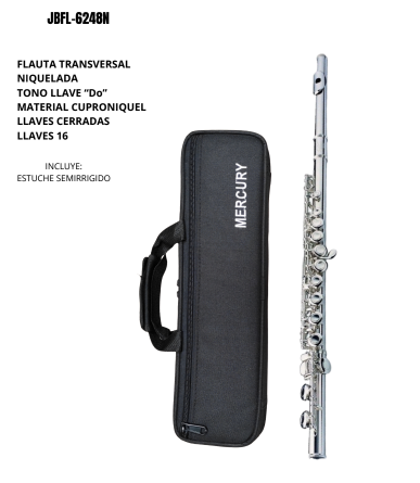 FLAUTA TRANSVERSAL ACABADO NIQUELADA