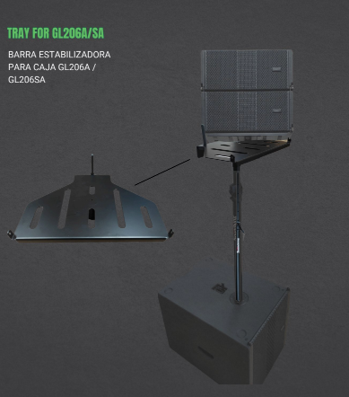 SOUNDKING | TRAY STAND PARA GL26 INCLUYE POSTE