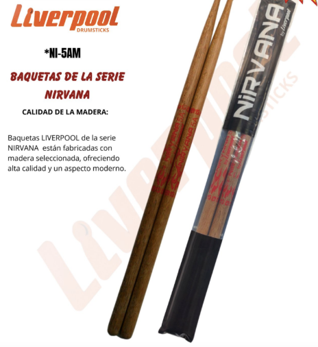 LIVERPOOL | BAQUETA SERIE NIRVANA ECOBIO 5A PUNTA DE MADERA MARCA LIVERPOOL