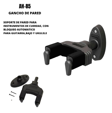 AROMA | COLGADOR DE PARED PARA BAJO, GUITARRA, UKULELE