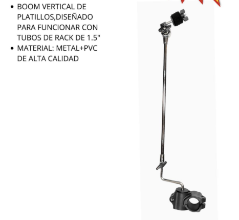 PEACE | BOOM VERTICAL DE PLATILLO PARA RACK DE 1.5\"