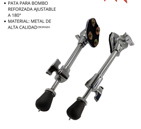 PEACE | PATA PARA BOMBO REFORZADA AJUSTABLE A 180 GRADOS