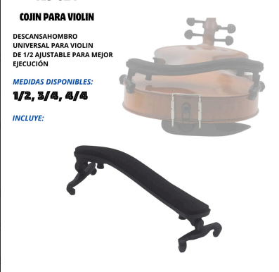 PARIS | DESCANSADOR DE HOMBRO PARA VIOLÍN 4/4