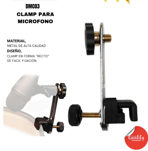 SUPERLUX | CLAMP RECTO PROF. PARA MICROFONO