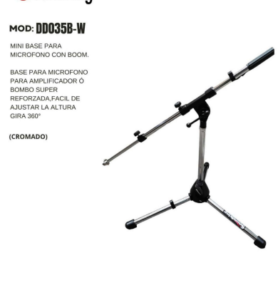 SOUNDKING | MINI STAND PARA MICROFONO CON BOOM (BOMBO O AMPLIFICADOR)