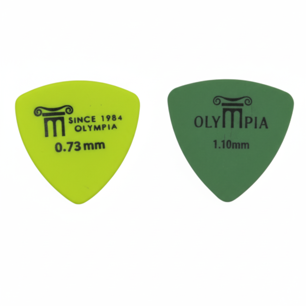 OLYMPIA | PLUMILLAS TRIANGULARES, COLOR AMARILLO/VERDE, 0.73MM. PAQUETE DE 20 PIEZAS.