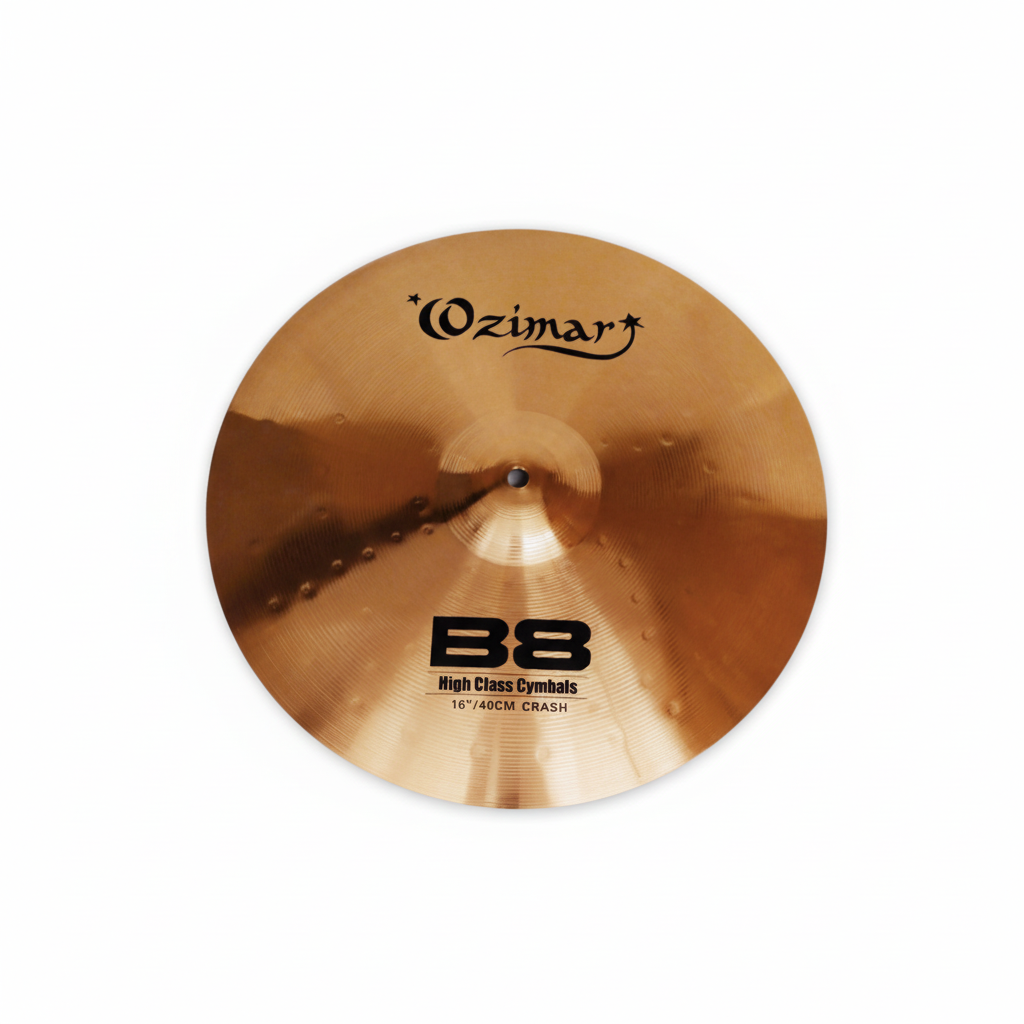 OZIMAR | PLATILLO MARCA OZIMAR TIPO CRASH 16" SERIE B8: ALEACIÓN DE 92% COBRE Y 8% ESTAÑO