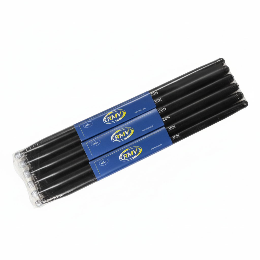 DRUMTΣ | BAQUETAS DE MAPLE COLOR NEGRAS 2BN PUNTA NYLON