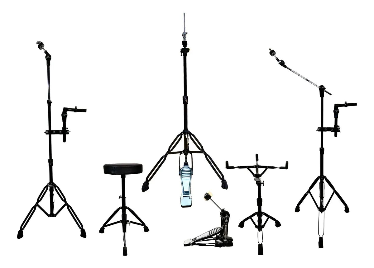 EVOLUTION | BATERÍA PANTERA 6 PIEZAS ARO NEGRO 8¨ 10¨ 12¨ 14¨ 16¨ 22¨ COLOR AZUL METALICO