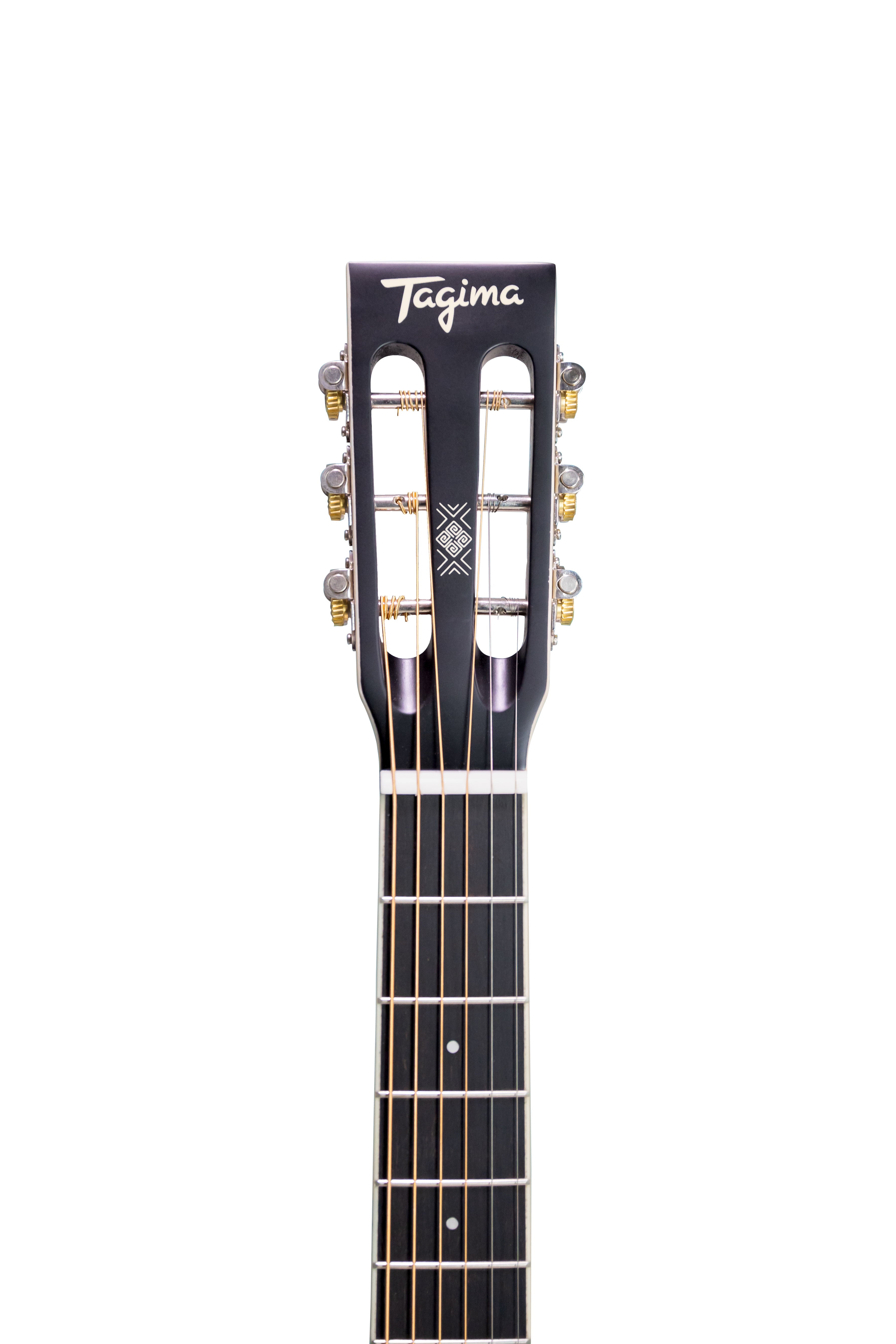 TAGIMA | GUITARRA ELECTROACÚSTICA SERIE LATAM, COLOR OLYMPIC WHITE SATIN NAZCA