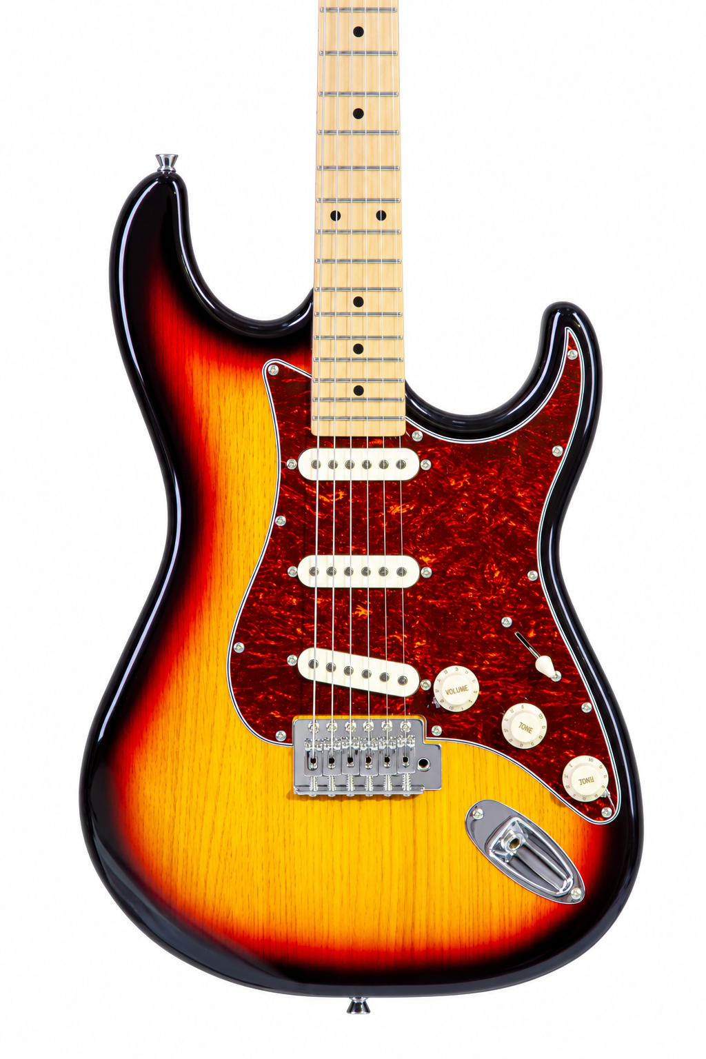 Tagima guitarra eléctrica TG-530 Sunburst con mica Tortoise