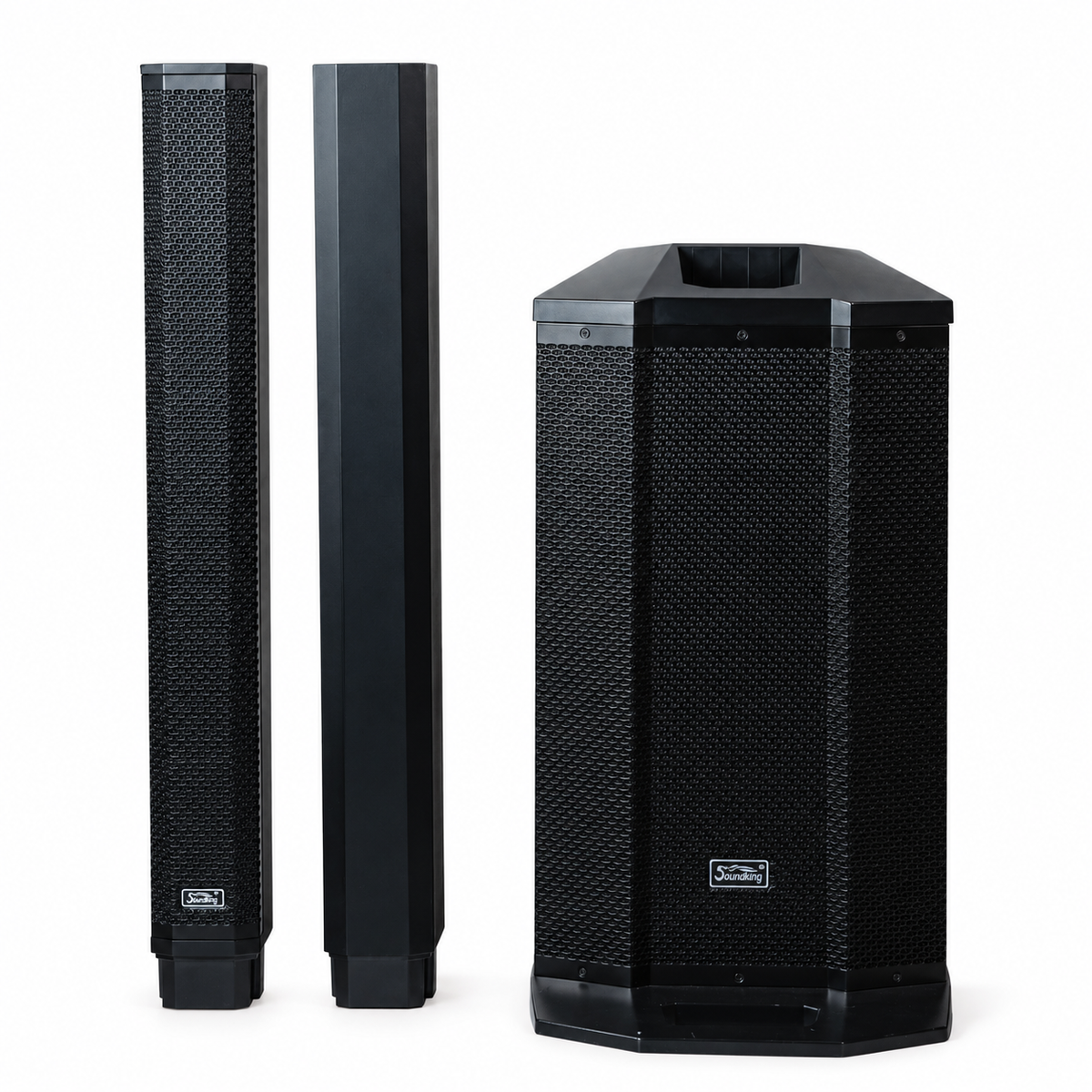 Soundking | Artos 1200 Sistema Lineal de Audio 600w 4 Canales Bluetooth con funda