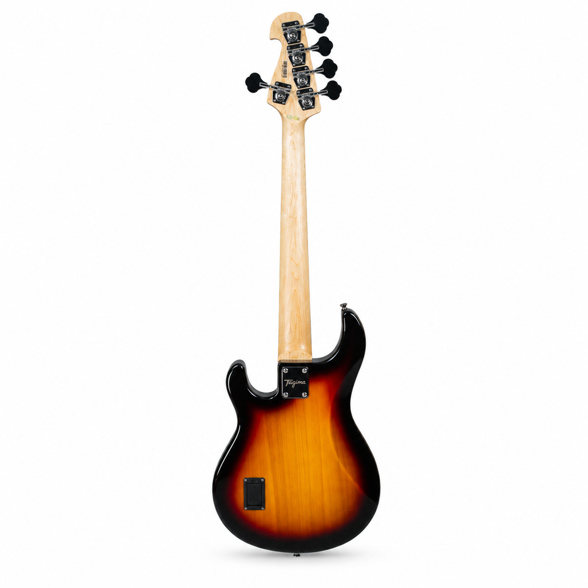Tagima bajo eléctrico activo TBM 5 de 5 cuerdas sunburst con mica blanca.