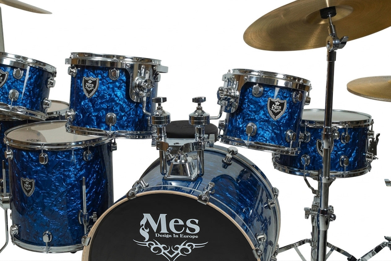 MES | BATERÍA MES 7 PZAS. COLOR AZUL STRATO, MEDIDAS 8