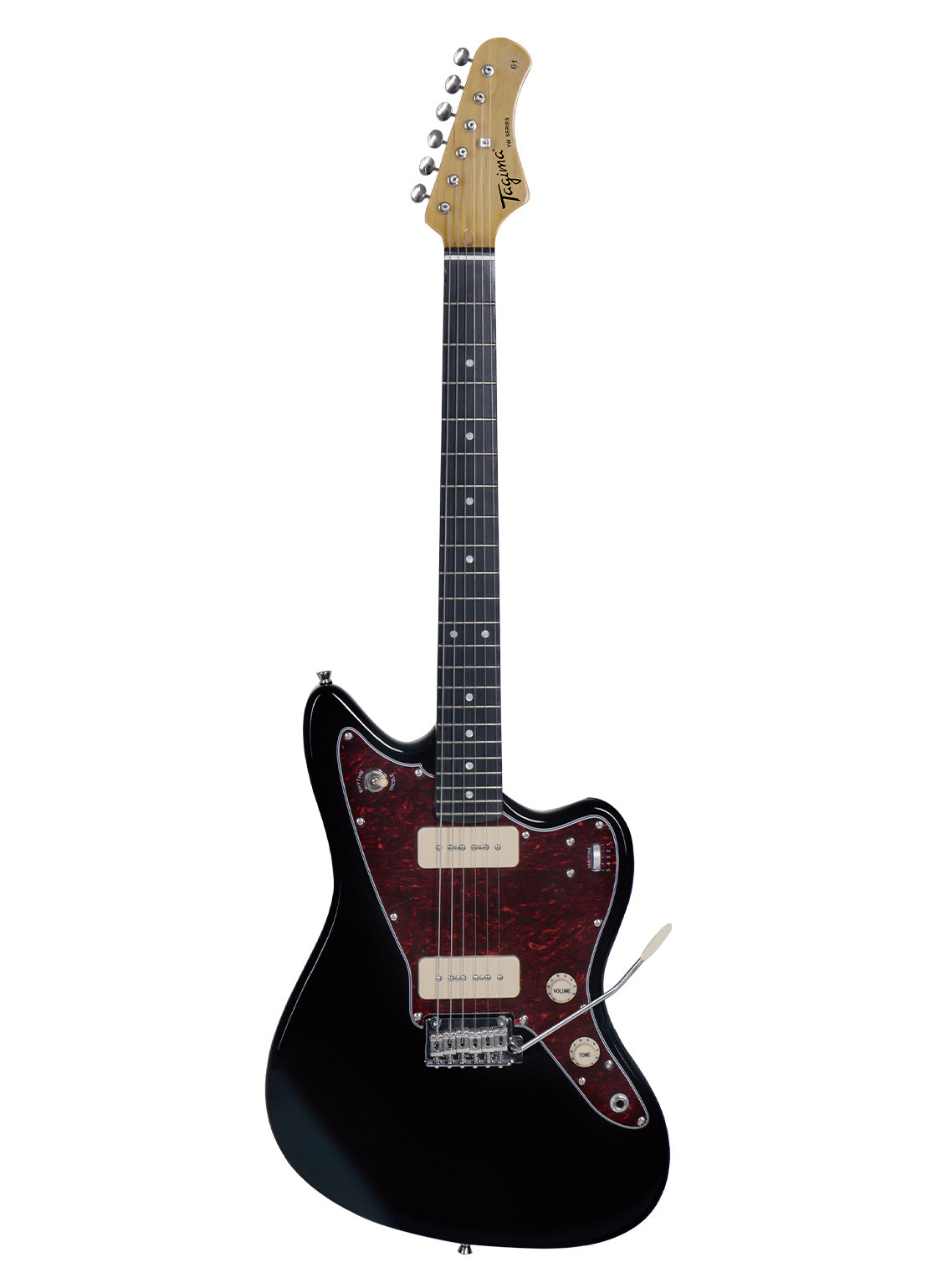 TAGIMA | GUITARRA ELÉCTRICA COLOR NEGRO MICA VINO. TW 61