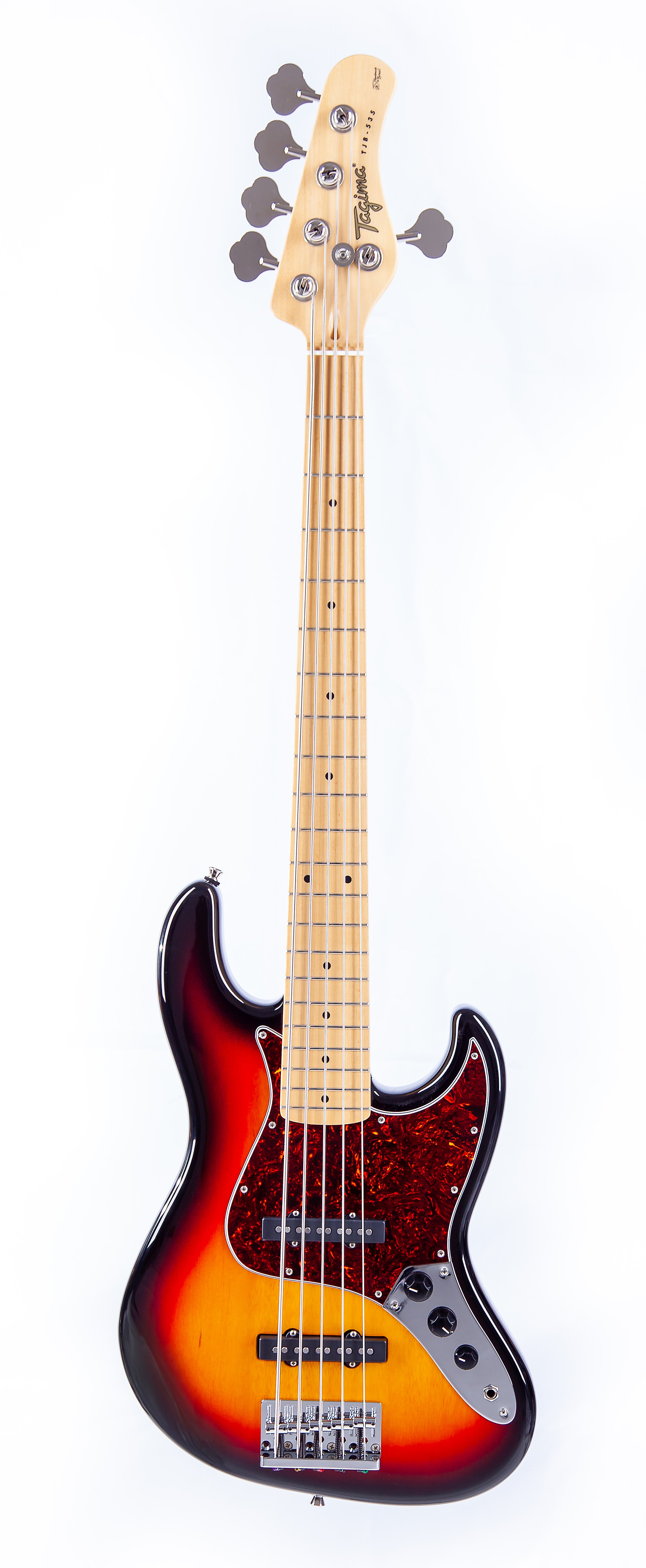 TAGIMA | BAJO ELECTRICO 5 CUERDAS, COLOR SOMBREADO CON MICA VINO TJB