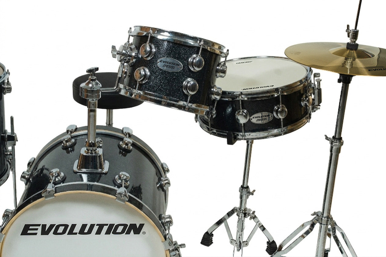 EVOLUTION | BATERÍA EVOLUTION TRAVEL FABRICADA EN MADERA DE ARCE COLOR NEGRO.