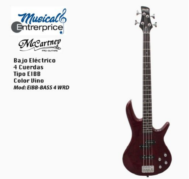 MCCARTNEY | Bajo eléctrico E-IB-BASS-4-BK