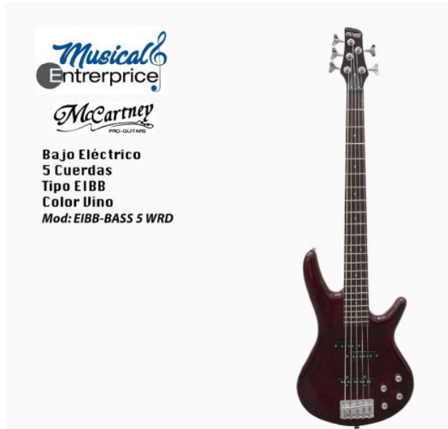 MCCARTNEY | Bajo eléctrico E-IB-BASS-5-BK