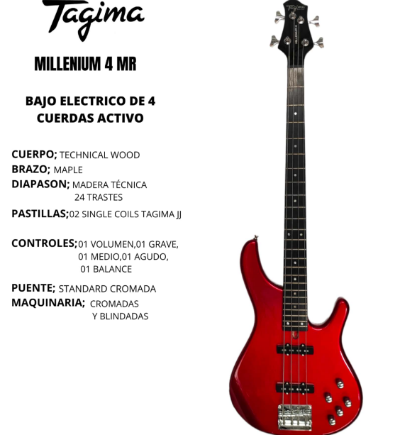 TAGIMA | Bajo eléctrico MILENIUM-4