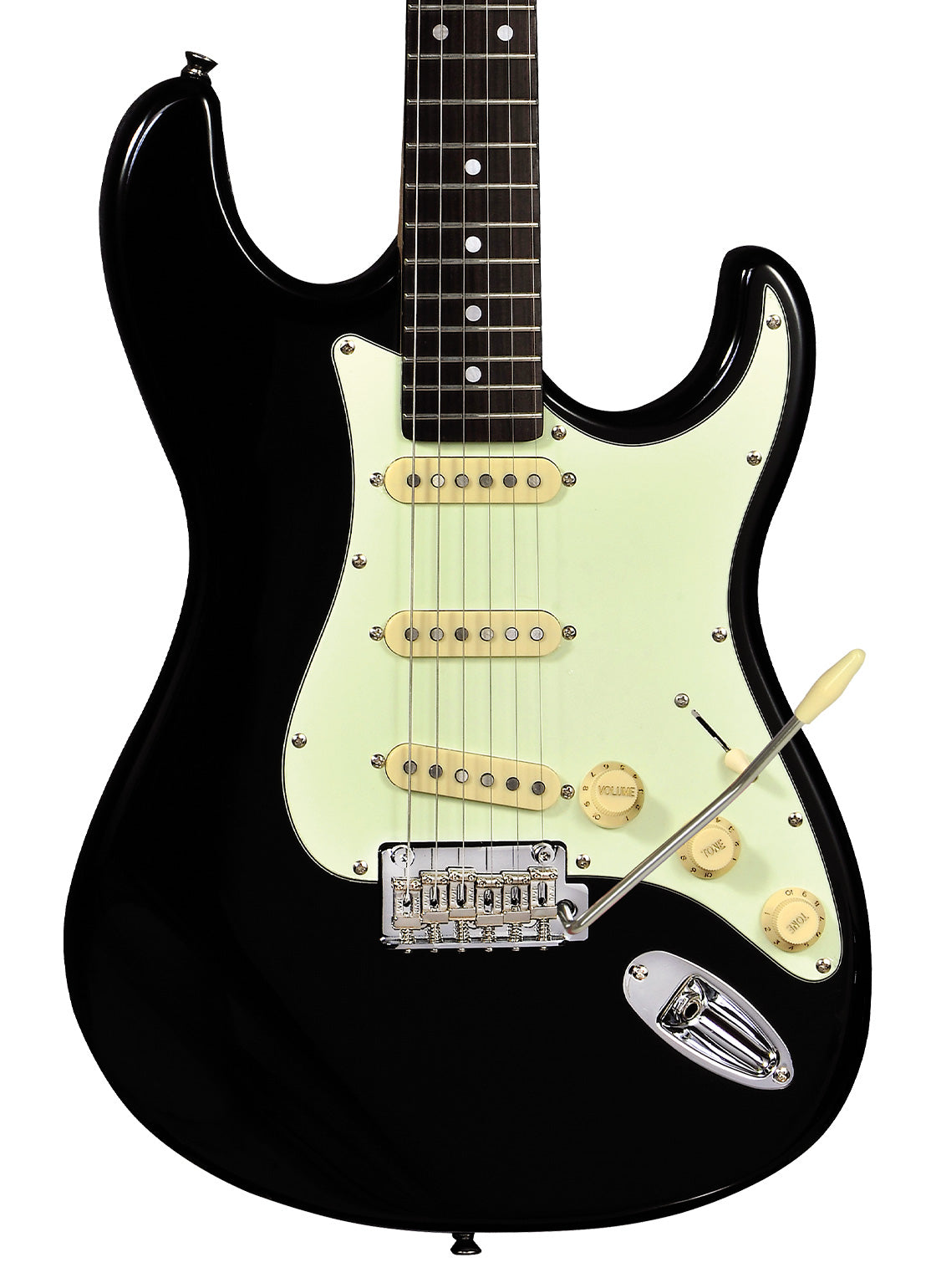 TAGIMA | GUITARRA ELÉCTRICA CUERPO ALDER COLOR NEGRO T635