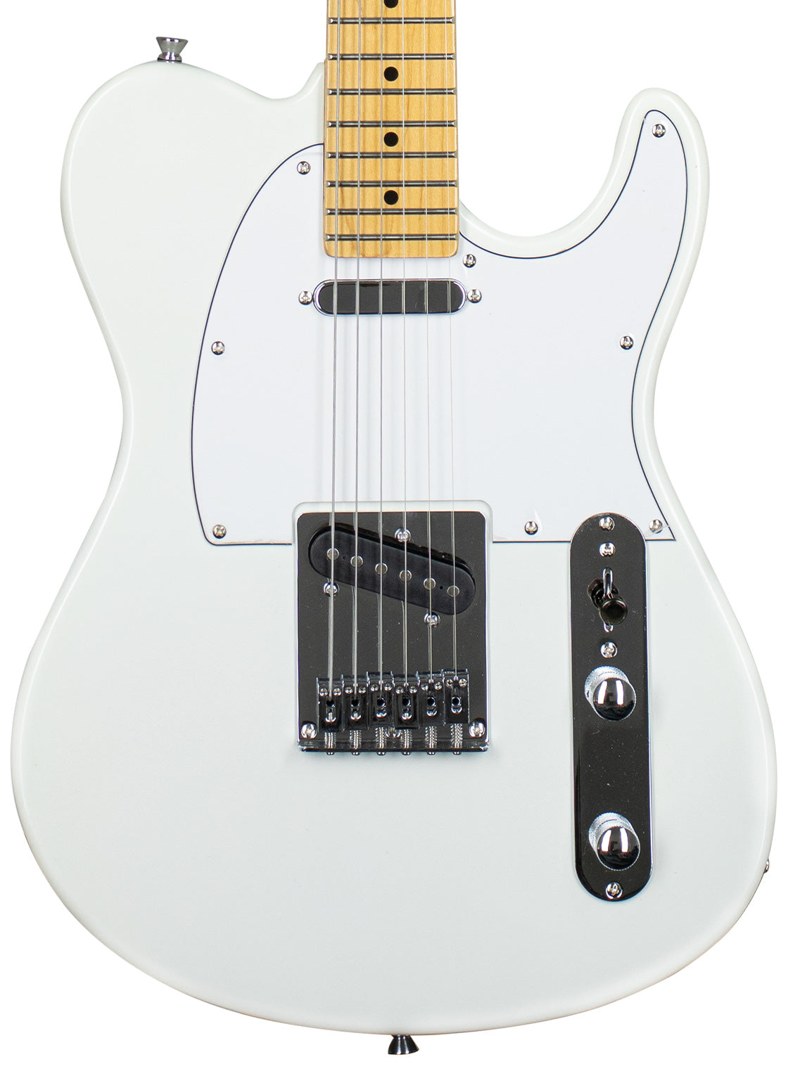 TAGIMA | GUITARRA ELÉCTRICA SERIE TW,  COLOR BLANCO APERLADO TW55