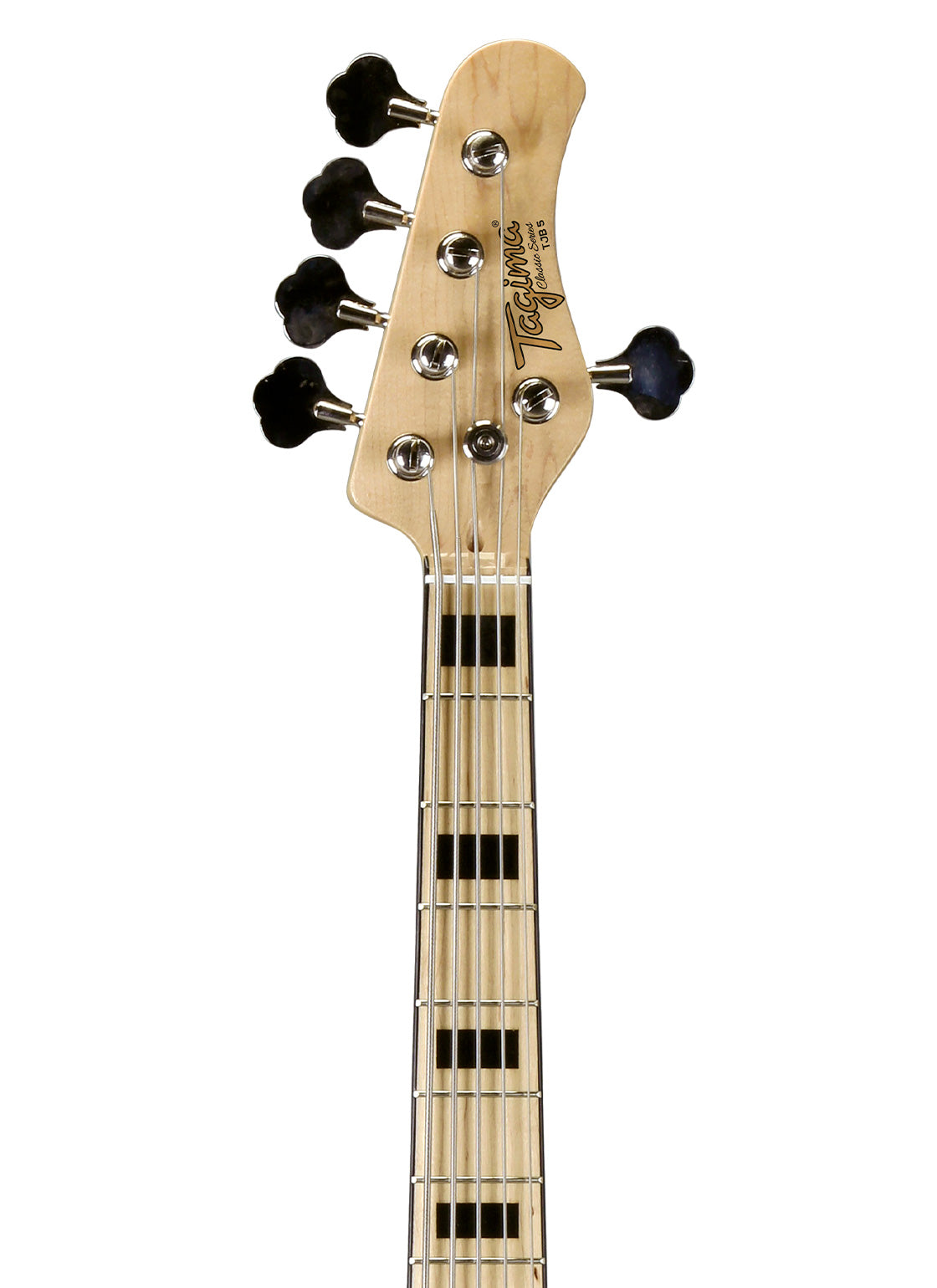 TAGIMA | BAJO ELÉCTRICO 5 CUERDAS , COLOR NEGRO  MICA NEGRO,CUERPO MADERA BLANCA AFRICANA TJB