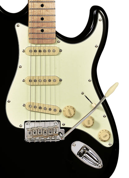 TAGIMA | GUITARRA ELÉCTRICA CUERPO ALDER COLOR NEGRO
