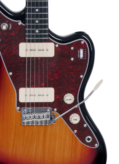 TAGIMA | GUITARRA ELÉCTRICA COLOR SOMBREADO MICA VINO