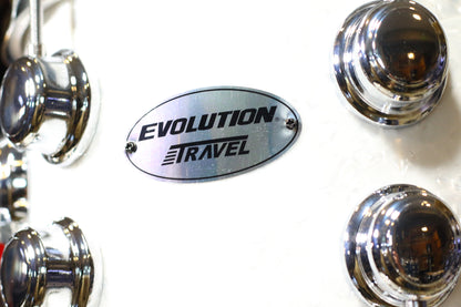EVOLUTION | BATERÍA EVOLUTION TRAVEL FABRICADA EN MADERA DE ARCE COLOR BLANCO