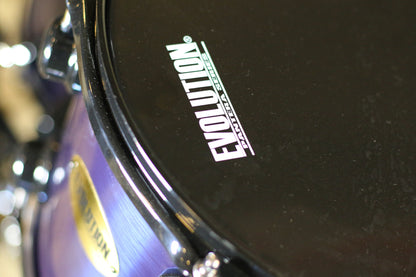 EVOLUTION | BATERÍA PANTERA 6 PIEZAS ARO NEGRO 8¨ 10¨ 12¨ 14¨ 16¨ 22¨ COLOR AZUL METALICO