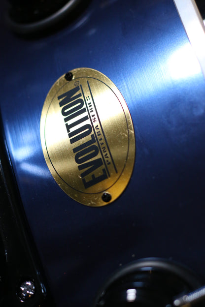EVOLUTION | BATERÍA PANTERA 6 PIEZAS ARO NEGRO 8¨ 10¨ 12¨ 14¨ 16¨ 22¨ COLOR AZUL METALICO