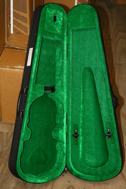 PARIS | VIOLÍN 4/4 TERMINADO NATURAL ANTIGUO MATE, PARTES DE MADERA TÉCNICA, MICROAFINADORES NEGROS
