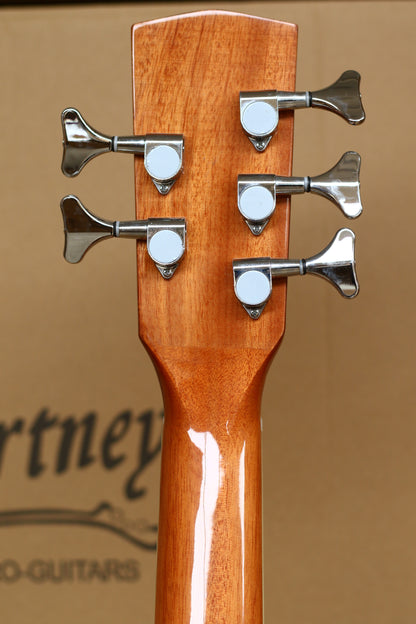 MUSICARTNEY |  BAJO ELECTROACUSTICO 5 CUERDAS COLOR NATURAL MEDIDA SUPER JUMBO. COLOR NATURAL