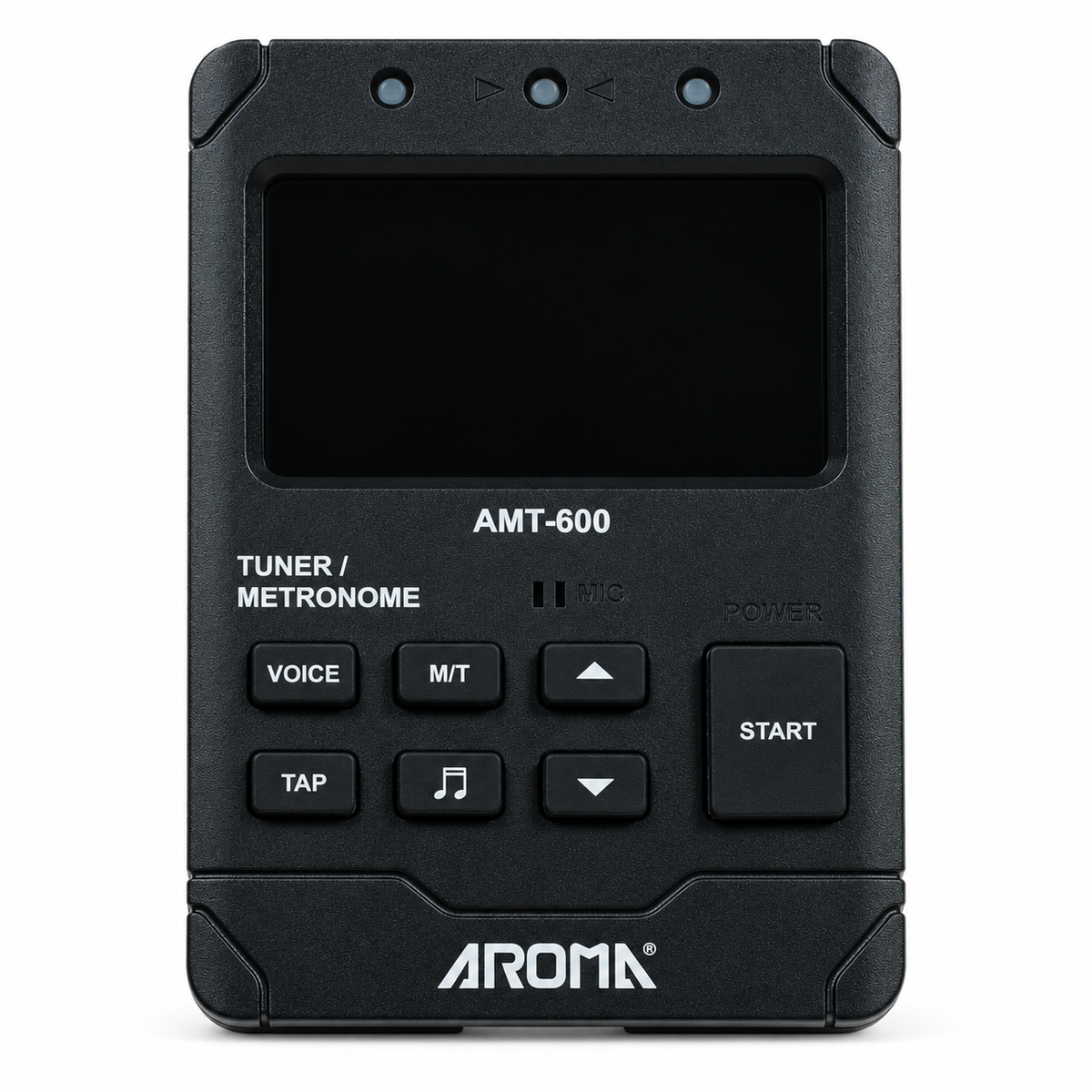 Aroma metrónomo 3 en 1 AMT600 con afinador y generador de tonos.