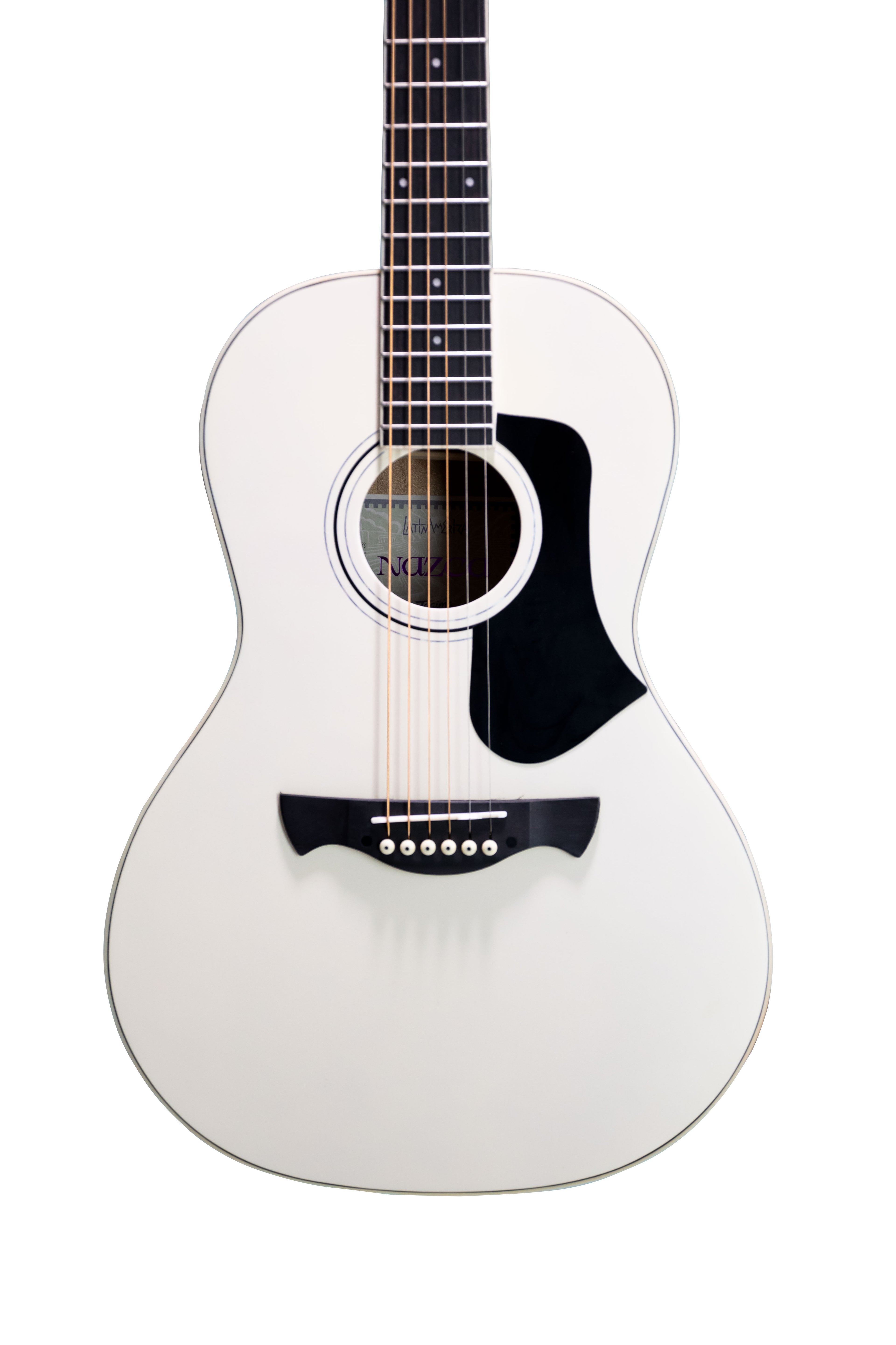 TAGIMA | GUITARRA ELECTROACÚSTICA SERIE LATAM, COLOR OLYMPIC WHITE SATIN NAZCA