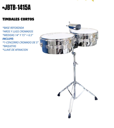 EVOLUTION | TIMBALES DE SALSAS CORTOS 14\&quot; Y 15\&quot;