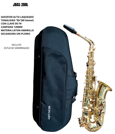 MERCURY | SAXOFON ALTO  LAQUEADO