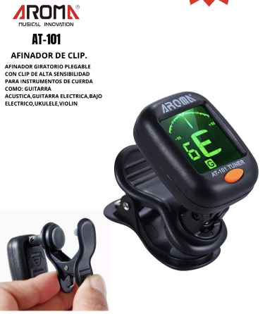 AROMA | AFINADOR AROMA MODELO AT-101 CON CLIP