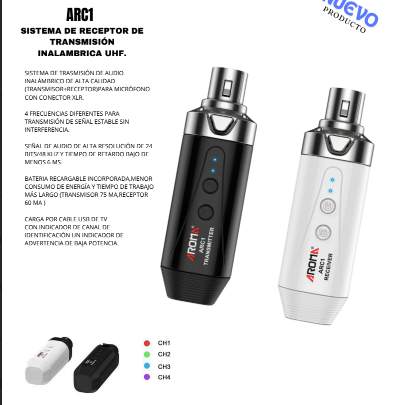 AROMA | SISTEMA INALAMBRICO PARA MICROFONO