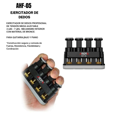 AROMA | EJERCITADOR AJUSTABLE 4-7 LIBRAS COLOR NEGRO