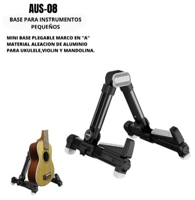 AROMA | MINI SOPORTE PLEGABLE PARA UKELELE, VIOLIN Y MANDOLINA.