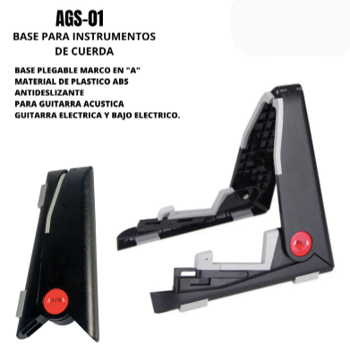 AROMA | SOPORTE DE GUITARRA &quot;MARCO A&quot;, PLEGABLE DE PLÁSTICO